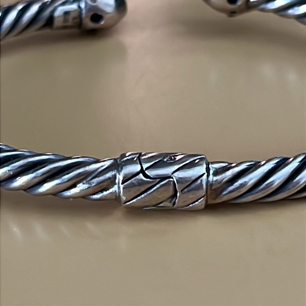 Samuel Benham Jewelry Company 925 Sterling Silver 18K Gold Accents Bracelet - Picture 7 of 14